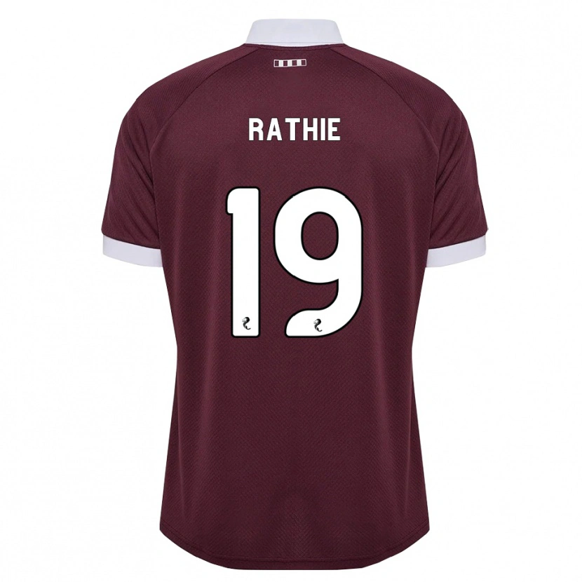 Danxen Kinder Luke Rathie #19 Burgunder Weiß Heimtrikot Trikot 2026/27 T-Shirt Schweiz