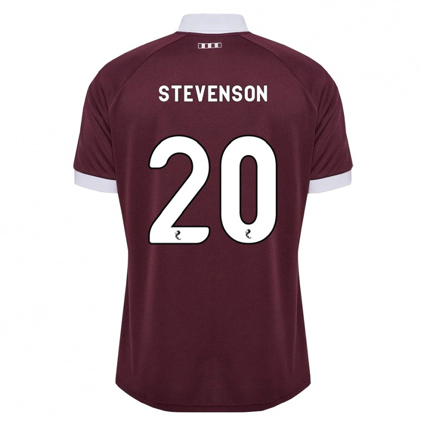 Danxen Kinder Gus Stevenson #20 Burgunder Weiß Heimtrikot Trikot 2026/27 T-Shirt Schweiz