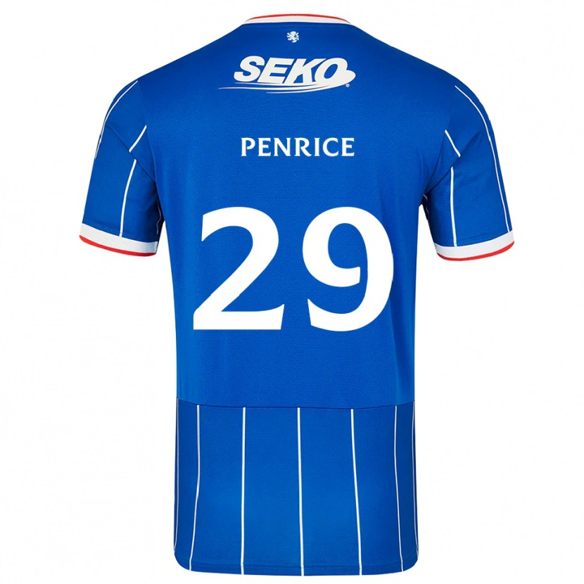 Danxen Kinder James Penrice #29 Rot Blau Weiß Heimtrikot Trikot 2026/27 T-Shirt Schweiz