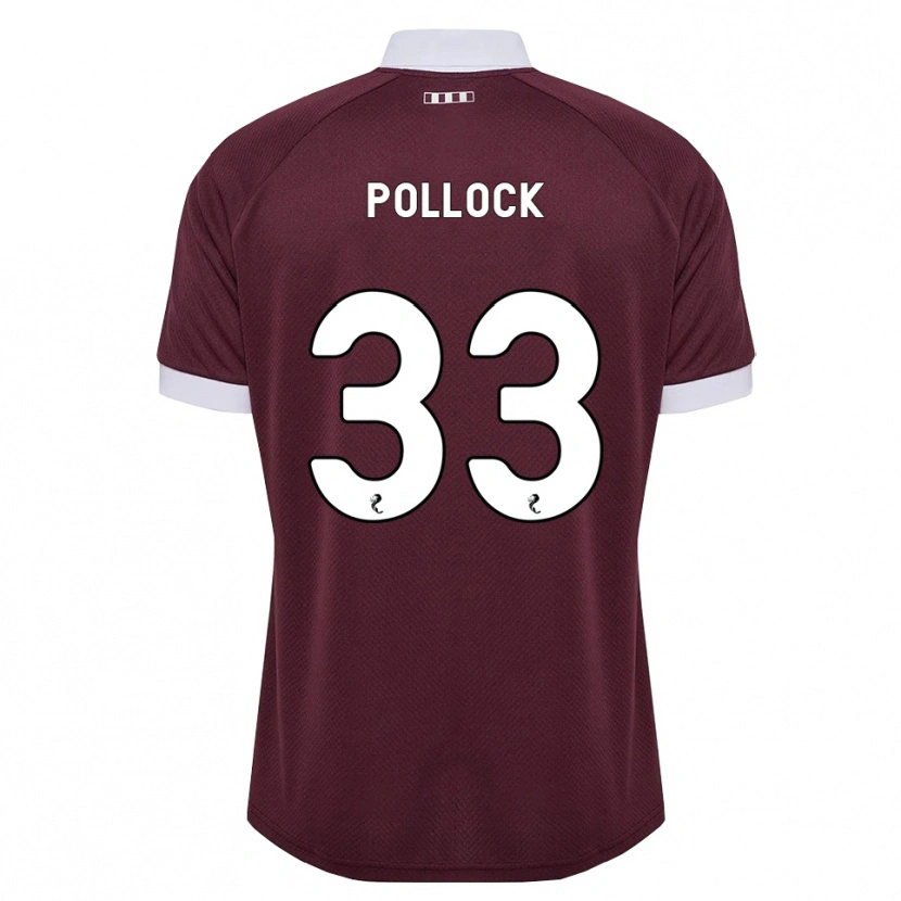 Danxen Kinder Finlay Pollock #33 Burgunder Weiß Heimtrikot Trikot 2026/27 T-Shirt Schweiz