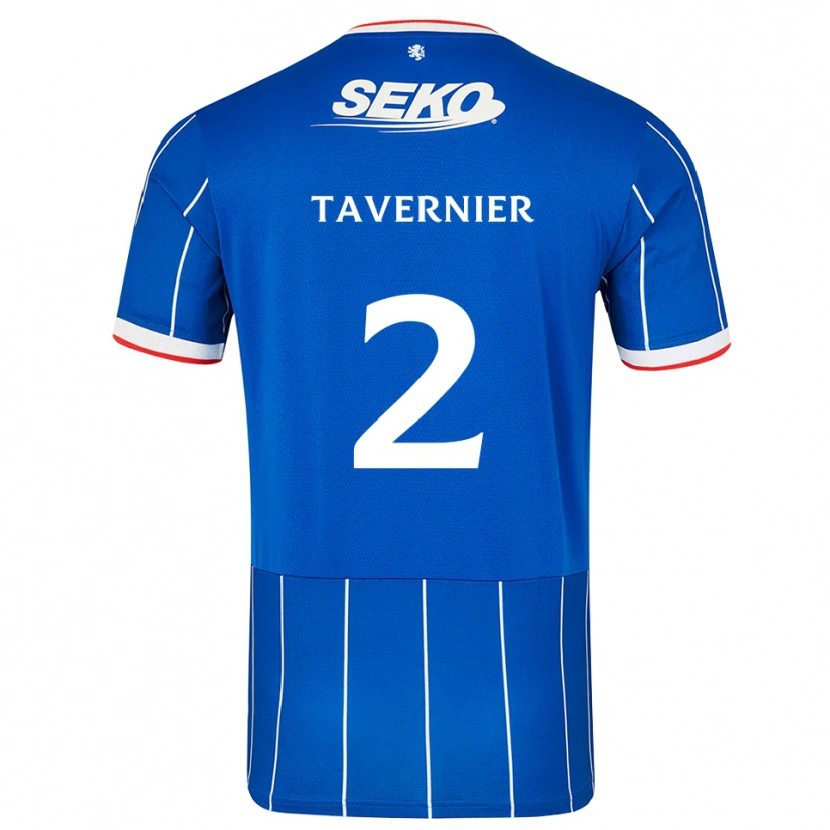 Danxen Kinder James Tavernier #2 Rot Blau Weiß Heimtrikot Trikot 2026/27 T-Shirt Schweiz