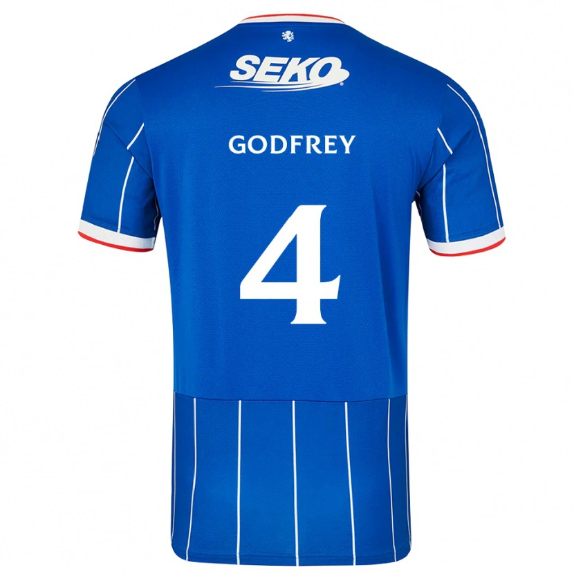 Danxen Kinder Ben Godfrey #4 Rot Blau Weiß Heimtrikot Trikot 2026/27 T-Shirt Schweiz