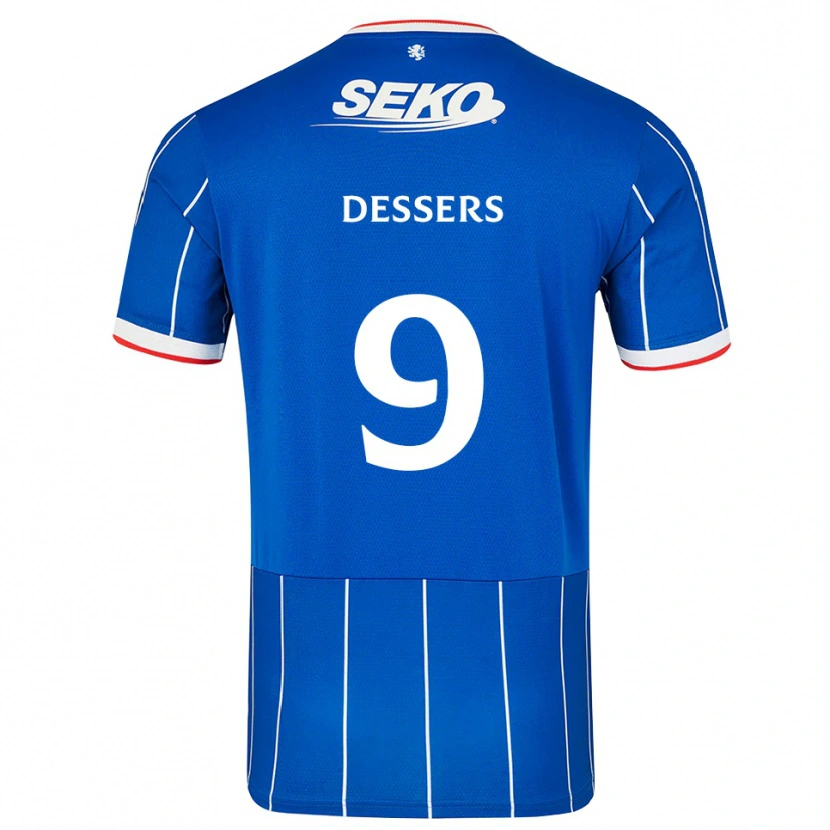 Danxen Kinder Cyriel Dessers #9 Rot Blau Weiß Heimtrikot Trikot 2026/27 T-Shirt Schweiz