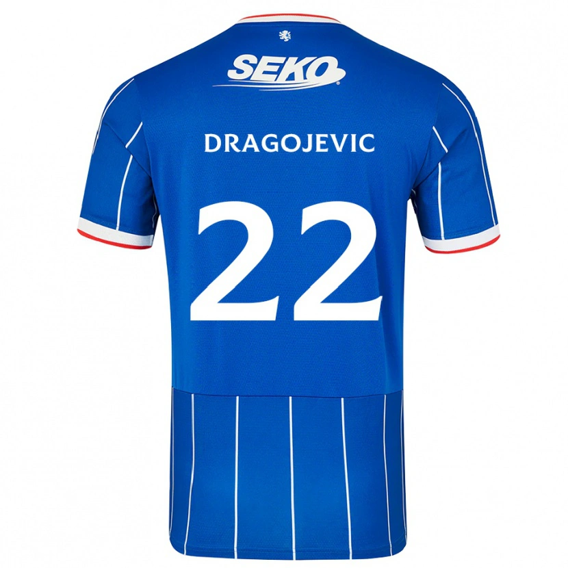 Danxen Kinder Vanja Dragojevic #22 Rot Blau Weiß Heimtrikot Trikot 2026/27 T-Shirt Schweiz