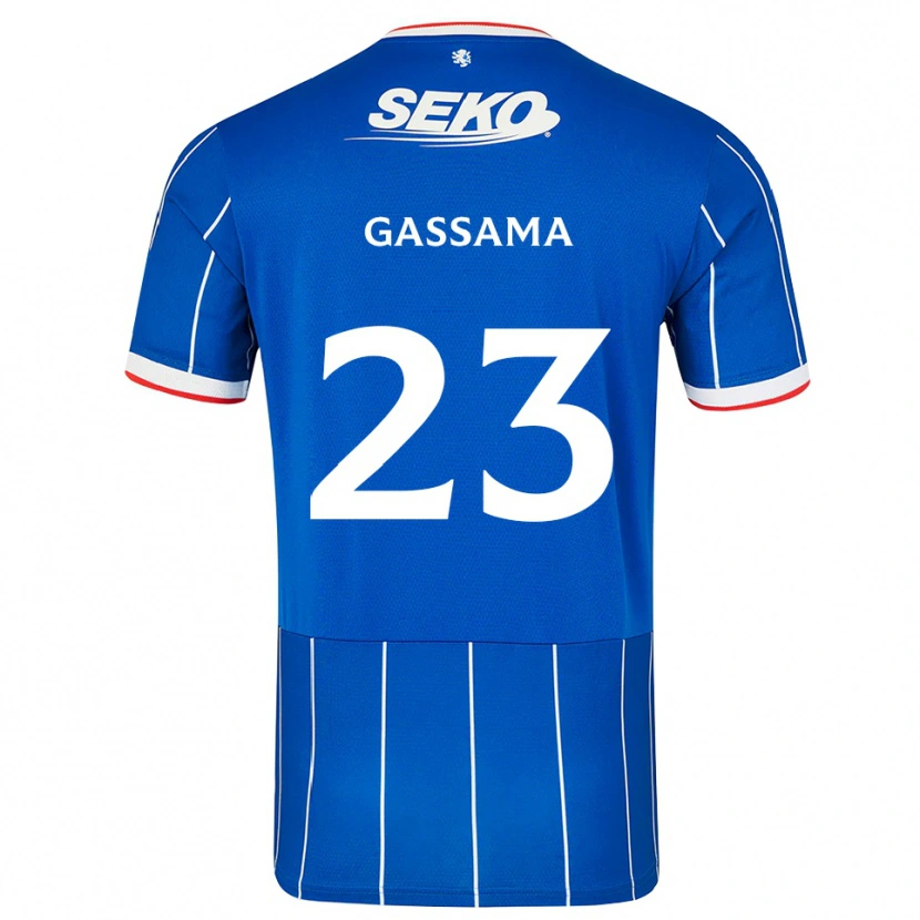 Danxen Kinder Djeidi Gassama #23 Rot Blau Weiß Heimtrikot Trikot 2026/27 T-Shirt Schweiz