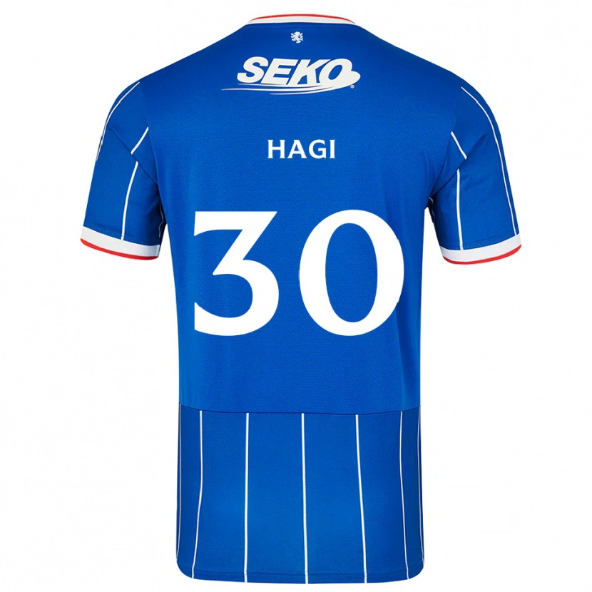 Danxen Kinder Ianis Hagi #30 Rot Blau Weiß Heimtrikot Trikot 2026/27 T-Shirt Schweiz