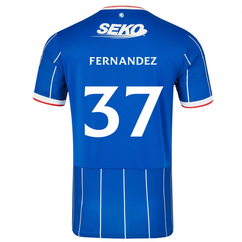 Danxen Kinder Emmanuel Fernandez #37 Rot Blau Weiß Heimtrikot Trikot 2026/27 T-Shirt Schweiz