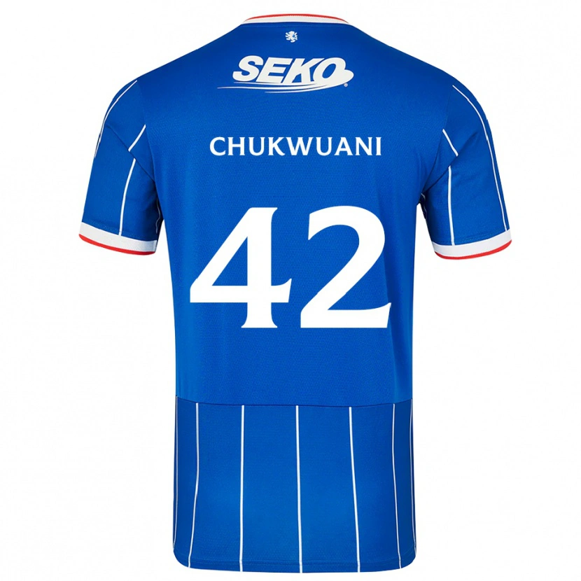 Danxen Kinder Tochi Chukwuani #42 Rot Blau Weiß Heimtrikot Trikot 2026/27 T-Shirt Schweiz