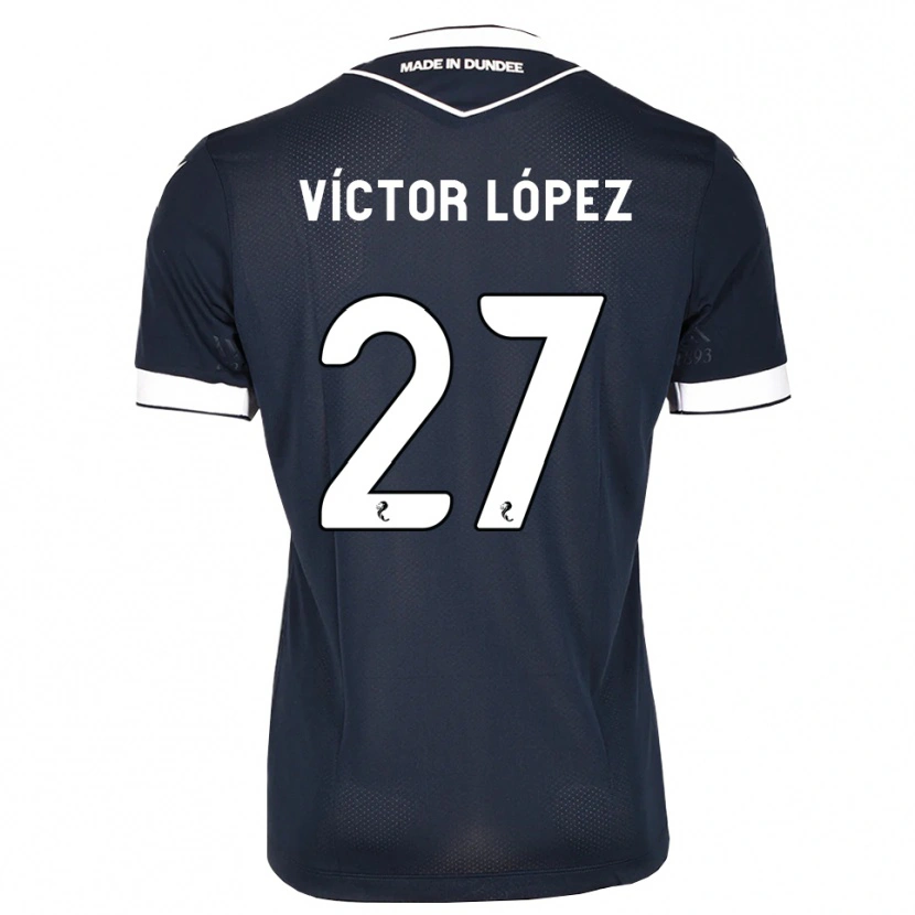 Danxen Kinder Victor Lopez #27 Mitternachtsblau Weiß Heimtrikot Trikot 2026/27 T-Shirt Schweiz