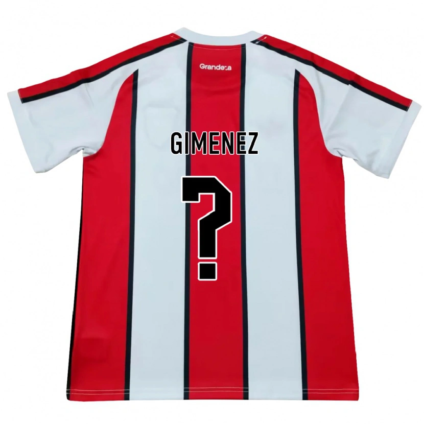 Danxen Kinder Ulises Giménez #0 Weiß Rot Schwarz Auswärtstrikot Trikot 2026/27 T-Shirt Schweiz