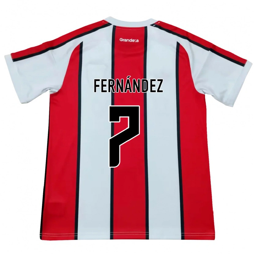 Danxen Kinder Román Fernández #7 Weiß Rot Schwarz Auswärtstrikot Trikot 2026/27 T-Shirt Schweiz