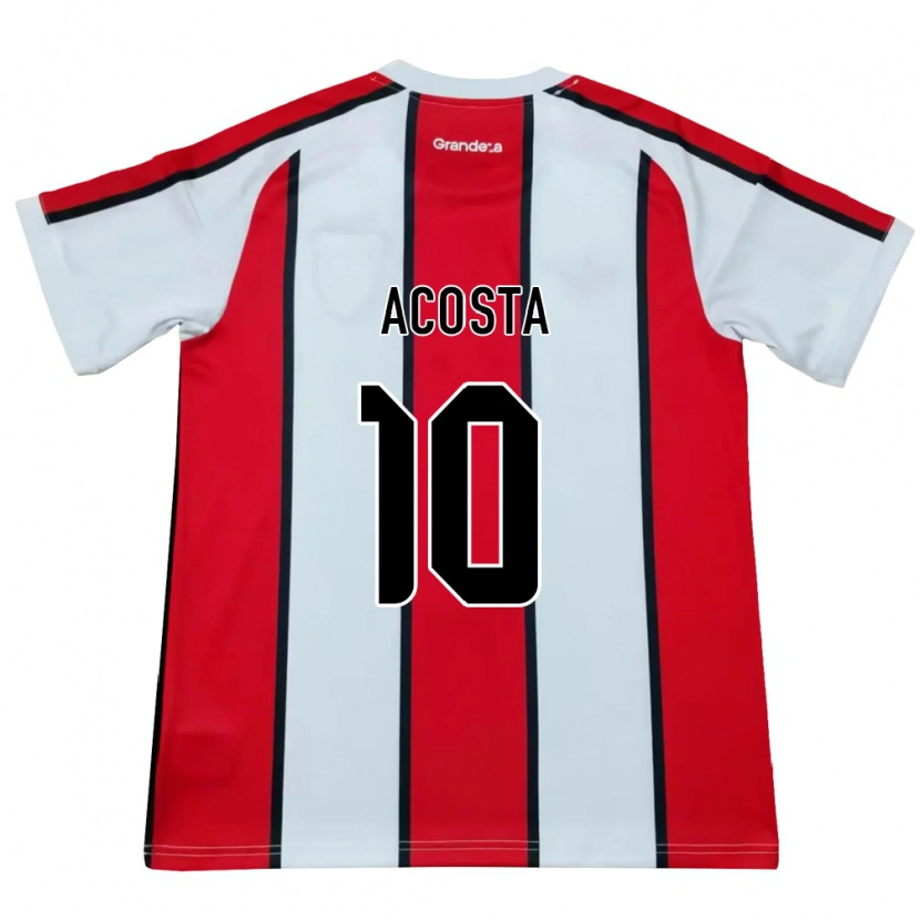 Danxen Kinder Thiago Acosta #10 Weiß Rot Schwarz Auswärtstrikot Trikot 2026/27 T-Shirt Schweiz