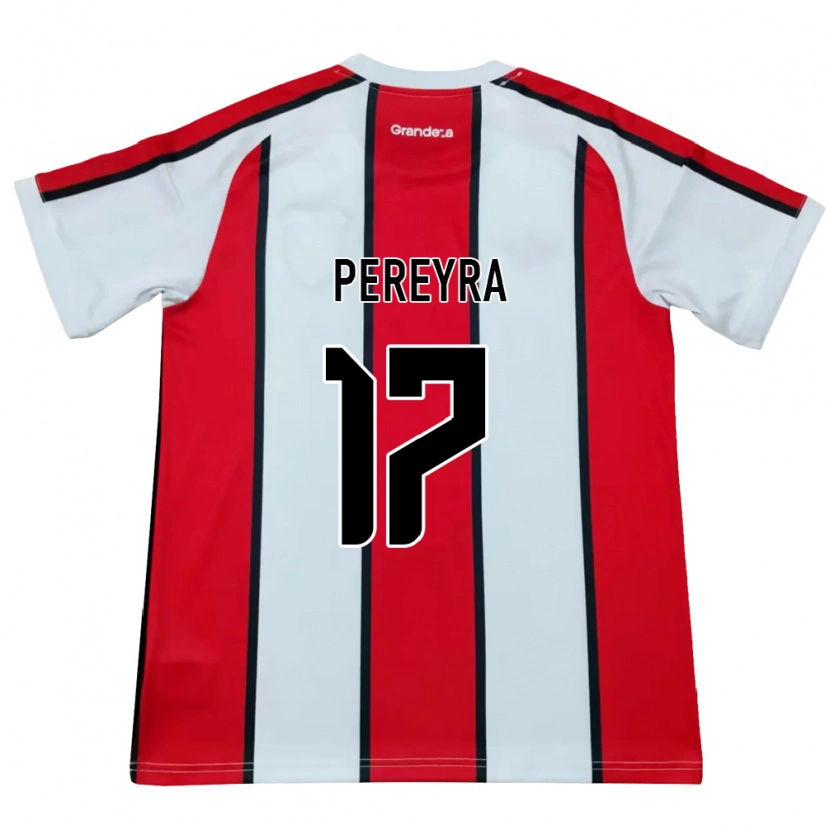 Danxen Kinder Gonzalo Pereyra #17 Weiß Rot Schwarz Auswärtstrikot Trikot 2026/27 T-Shirt Schweiz