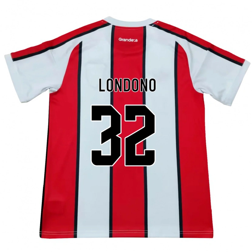 Danxen Kinder Flabian Londono #32 Weiß Rot Schwarz Auswärtstrikot Trikot 2026/27 T-Shirt Schweiz