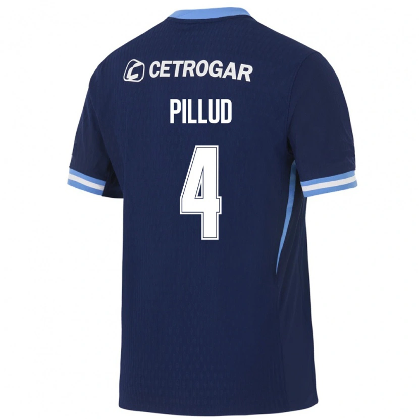 Danxen Kinder Ivan Pillud #4 Königsblau Hellblau Weiß Auswärtstrikot Trikot 2026/27 T-Shirt Schweiz
