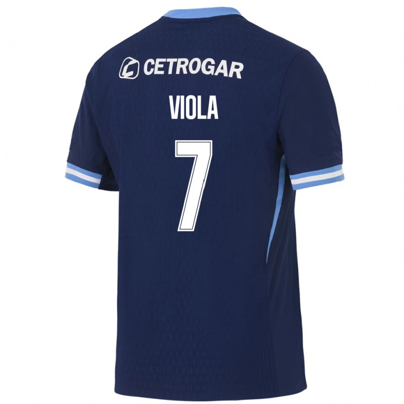 Danxen Kinder Nazarena Viola #7 Königsblau Hellblau Weiß Auswärtstrikot Trikot 2026/27 T-Shirt Schweiz