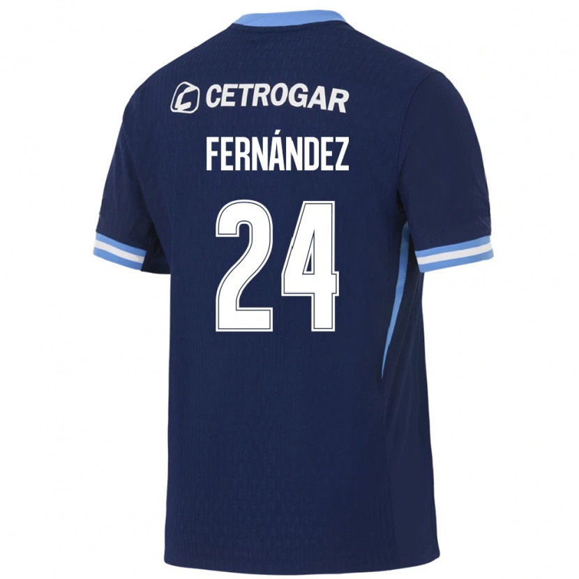 Danxen Kinder Adrián Fernández #24 Königsblau Hellblau Weiß Auswärtstrikot Trikot 2026/27 T-Shirt Schweiz