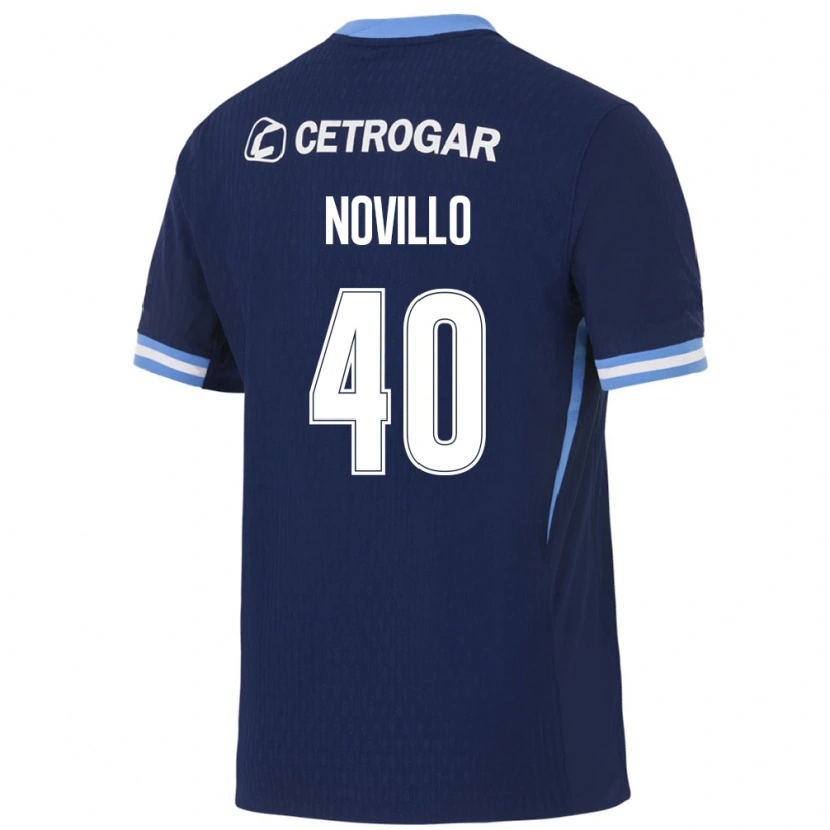 Danxen Kinder Joaquin Novillo #40 Königsblau Hellblau Weiß Auswärtstrikot Trikot 2026/27 T-Shirt Schweiz