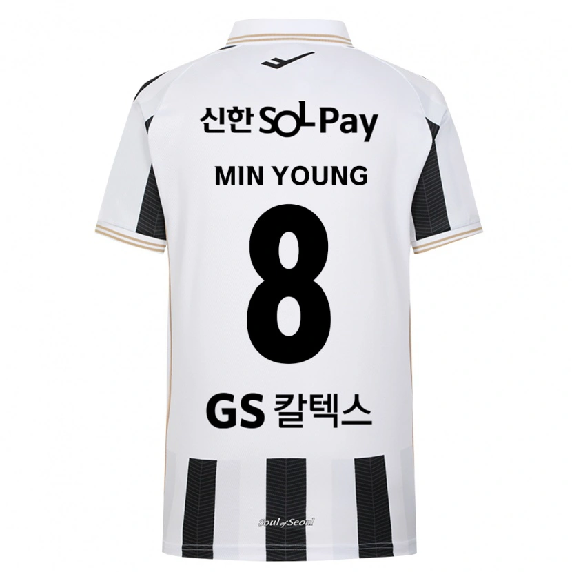 Danxen Kinder Min-Young Gwak #8 Schwarz Weiß Auswärtstrikot Trikot 2026/27 T-Shirt Schweiz