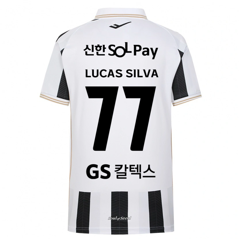 Danxen Kinder Lucas Silva #77 Schwarz Weiß Auswärtstrikot Trikot 2026/27 T-Shirt Schweiz