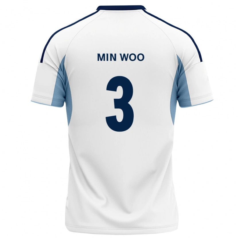 Danxen Kinder Min-Woo Kang #3 Königsblau Weiß Auswärtstrikot Trikot 2026/27 T-Shirt Schweiz