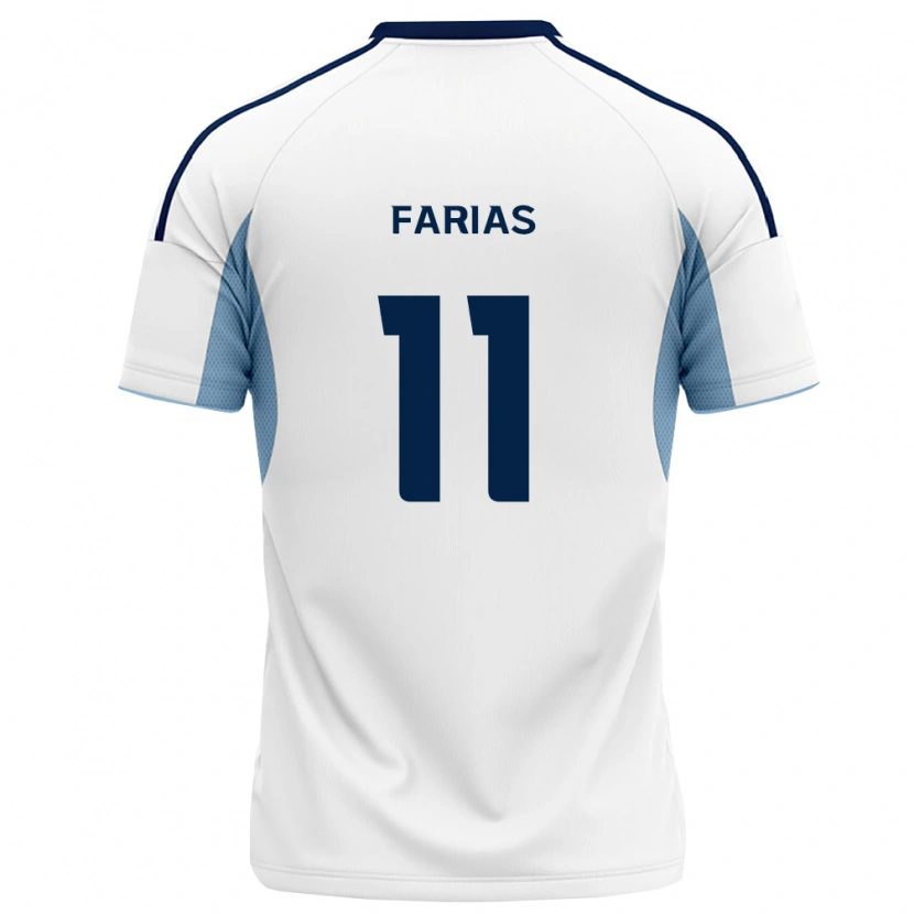 Danxen Kinder Erick Farias #11 Königsblau Weiß Auswärtstrikot Trikot 2026/27 T-Shirt Schweiz
