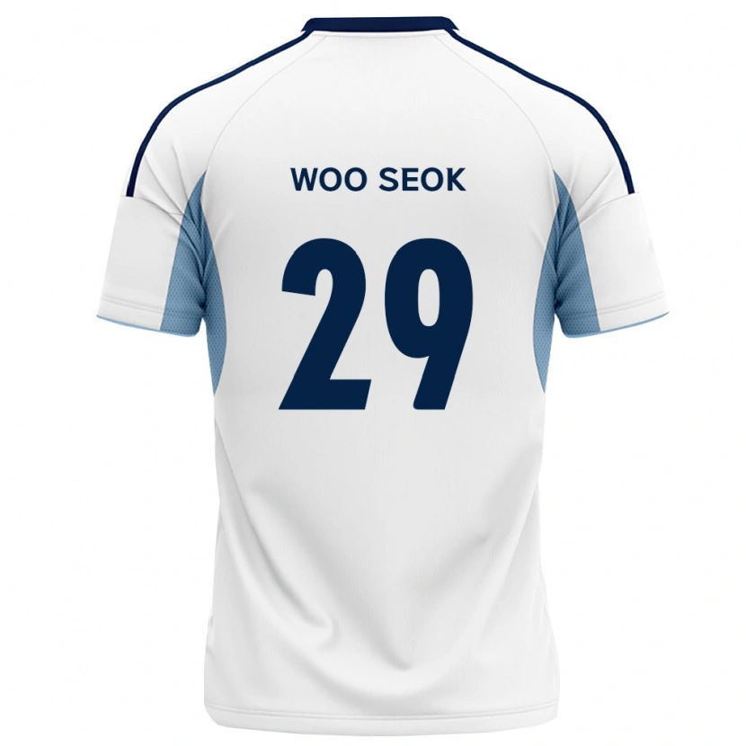Danxen Kinder Woo-Seok Jung #29 Königsblau Weiß Auswärtstrikot Trikot 2026/27 T-Shirt Schweiz