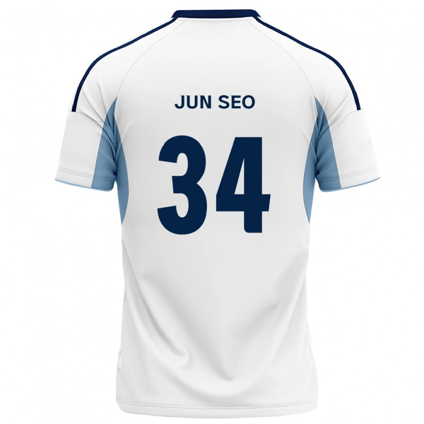 Danxen Kinder Jun-Seo Kim #34 Königsblau Weiß Auswärtstrikot Trikot 2026/27 T-Shirt Schweiz