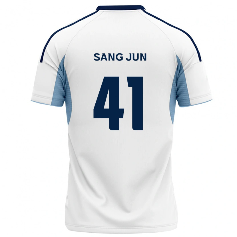 Danxen Kinder Sang-Jun Park #41 Königsblau Weiß Auswärtstrikot Trikot 2026/27 T-Shirt Schweiz