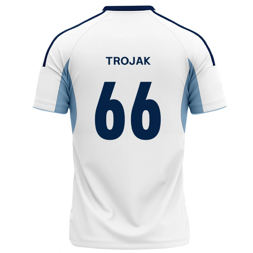 Danxen Kinder Milosz Trojak #66 Königsblau Weiß Auswärtstrikot Trikot 2026/27 T-Shirt Schweiz