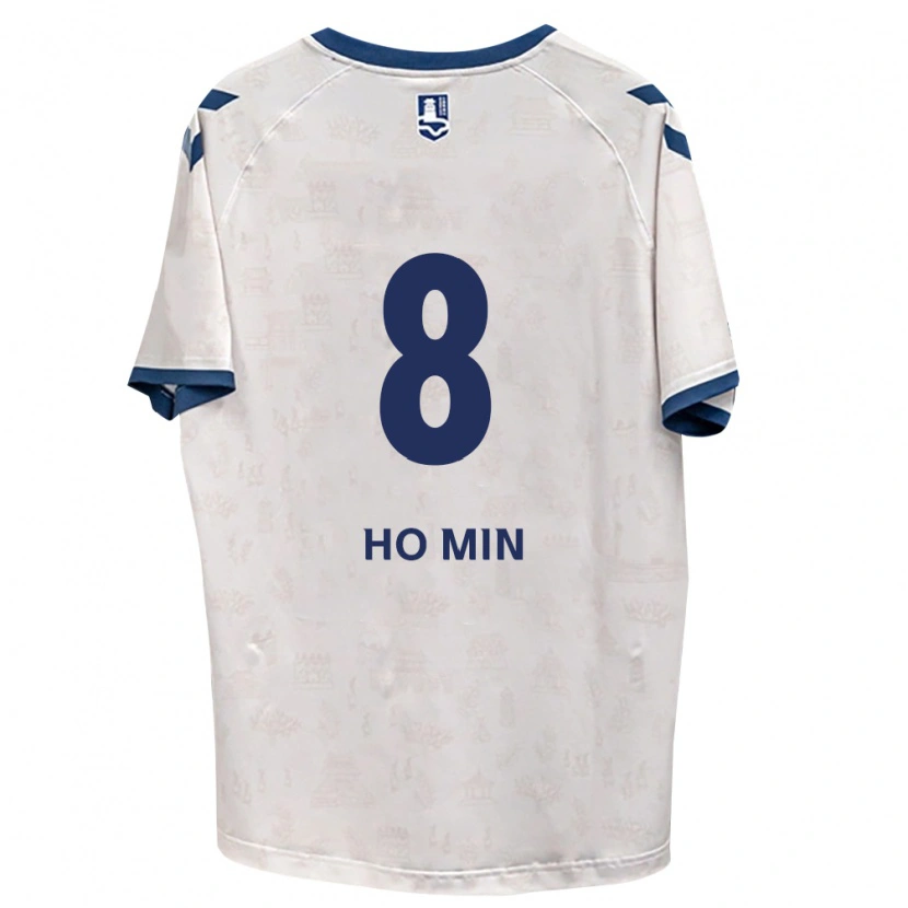 Danxen Kinder Ho-Min Kang #8 Königsblau Weiß Auswärtstrikot Trikot 2026/27 T-Shirt Schweiz