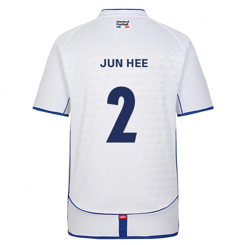 Danxen Kinder Jun-Hee Park #2 Schwarz Weiß Rot Auswärtstrikot Trikot 2026/27 T-Shirt Schweiz