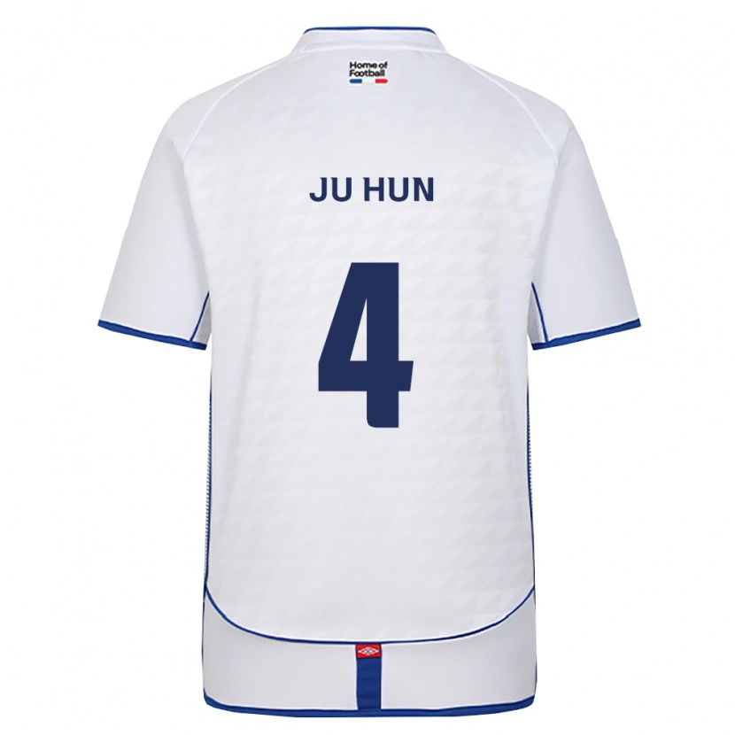 Danxen Kinder Ju-Hun Song #4 Schwarz Weiß Rot Auswärtstrikot Trikot 2026/27 T-Shirt Schweiz