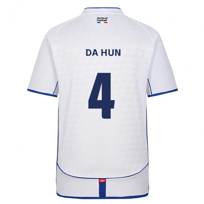 Danxen Kinder Da-Hun Choi #4 Schwarz Weiß Rot Auswärtstrikot Trikot 2026/27 T-Shirt Schweiz