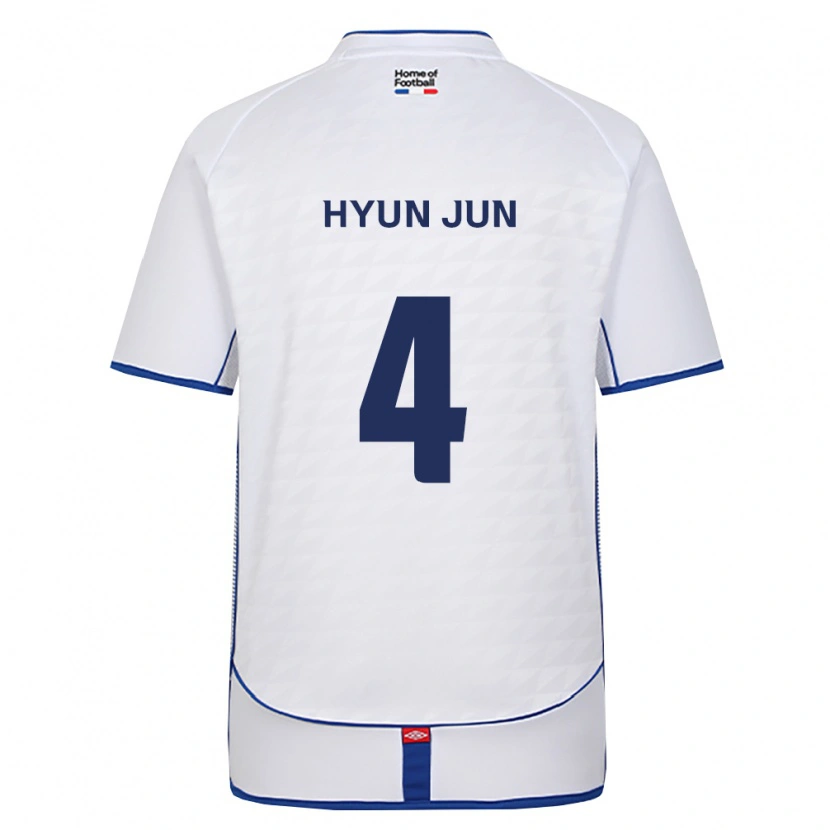 Danxen Kinder Hyun-Jun Roh #4 Schwarz Weiß Rot Auswärtstrikot Trikot 2026/27 T-Shirt Schweiz