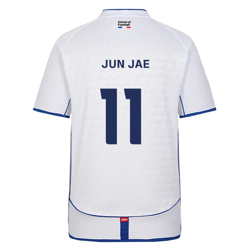 Danxen Kinder Jun-Jae Lee #11 Schwarz Weiß Rot Auswärtstrikot Trikot 2026/27 T-Shirt Schweiz