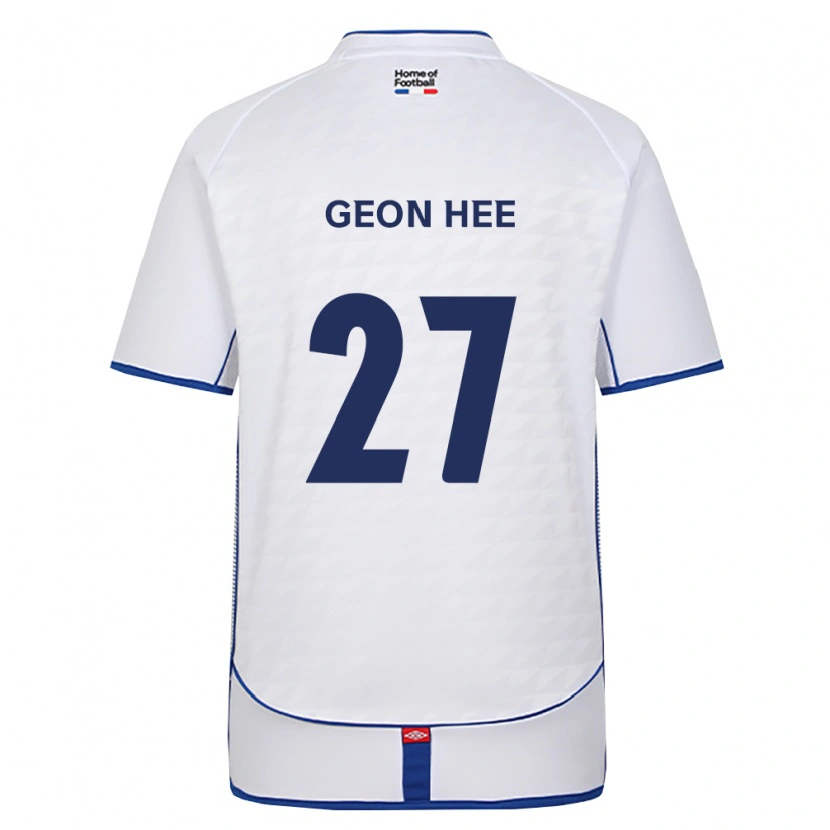 Danxen Kinder Geon-Hee Lee #27 Schwarz Weiß Rot Auswärtstrikot Trikot 2026/27 T-Shirt Schweiz