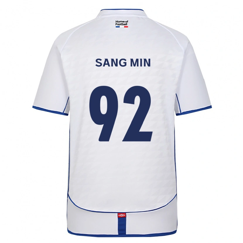 Danxen Kinder Sang-Min Lee #92 Schwarz Weiß Rot Auswärtstrikot Trikot 2026/27 T-Shirt Schweiz