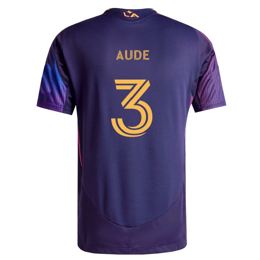 Danxen Kinder Julián Aude #3 Tiefviolett Gelb Auswärtstrikot Trikot 2026/27 T-Shirt Schweiz