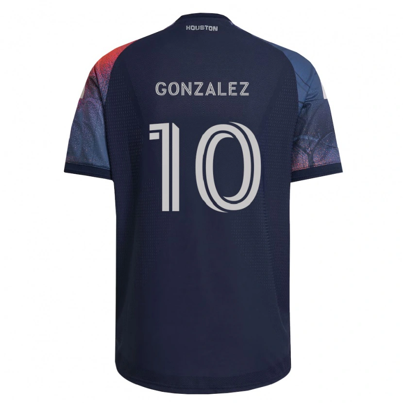 Danxen Kinder Yair González #10 Tiefblau Weiß Orange Auswärtstrikot Trikot 2026/27 T-Shirt Schweiz