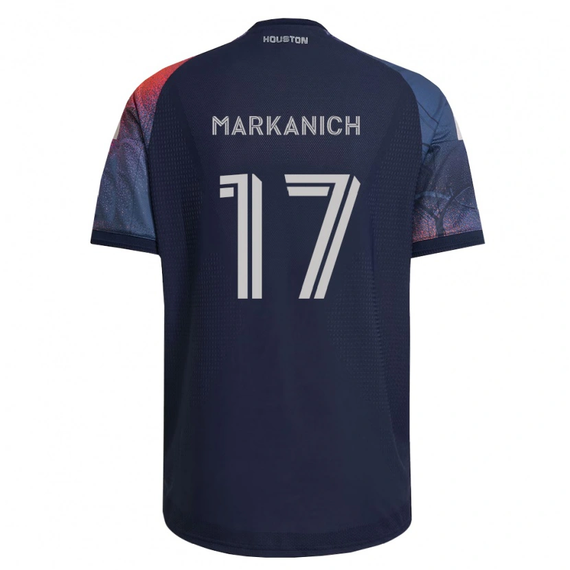 Danxen Kinder Nick Markanich #17 Tiefblau Weiß Orange Auswärtstrikot Trikot 2026/27 T-Shirt Schweiz
