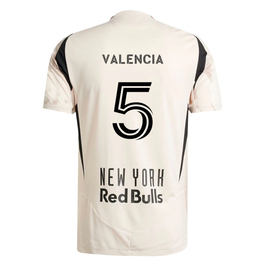 Danxen Kinder Omar Valencia #5 Off-Weiß Rot Schwarz Auswärtstrikot Trikot 2026/27 T-Shirt Schweiz