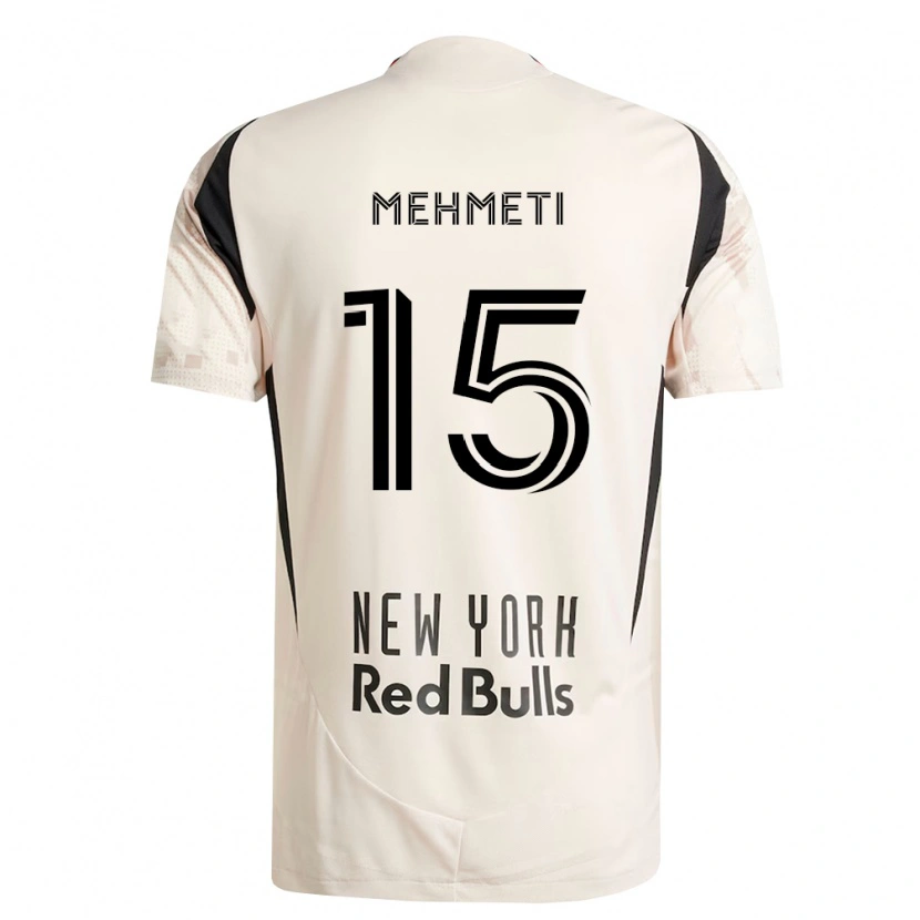 Danxen Kinder Adri Mehmeti #15 Off-Weiß Rot Schwarz Auswärtstrikot Trikot 2026/27 T-Shirt Schweiz