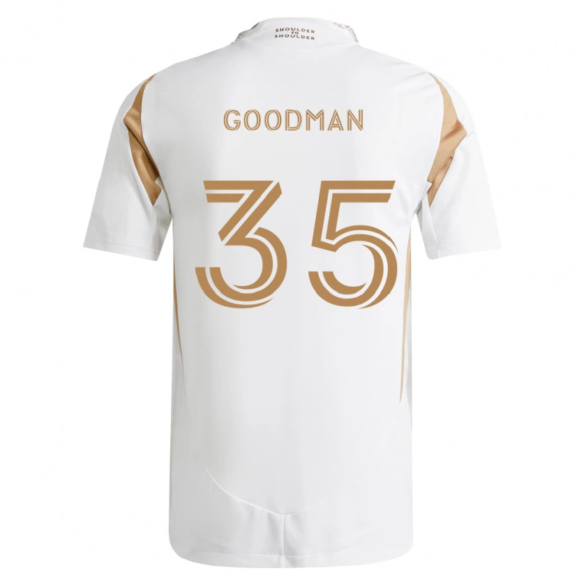 Danxen Kinder Luke Goodman #35 Weiß Braun Auswärtstrikot Trikot 2026/27 T-Shirt Schweiz
