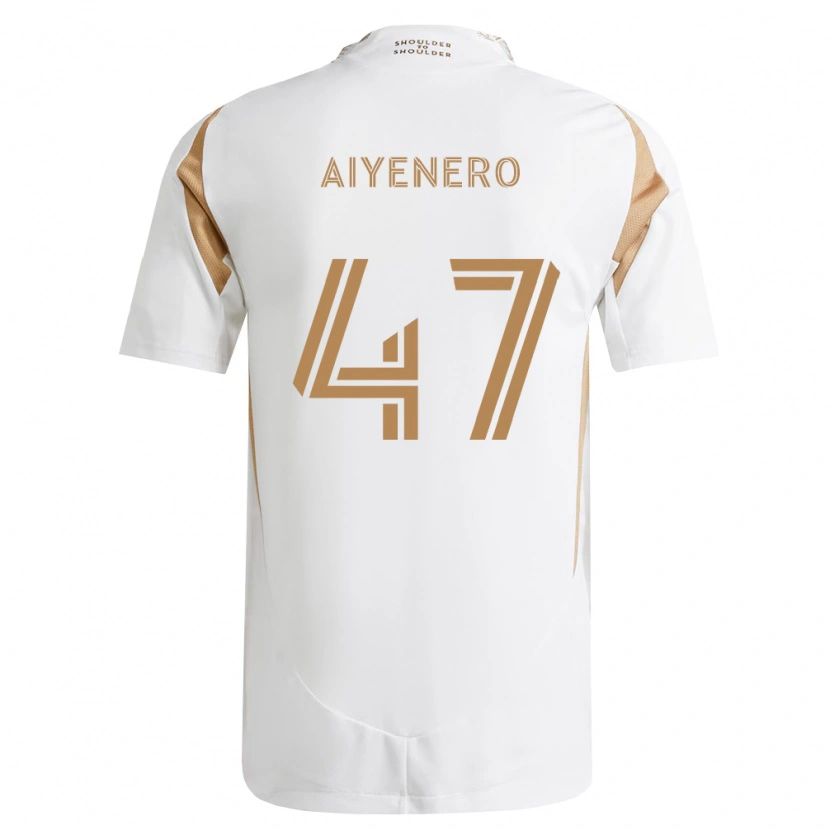 Danxen Kinder Marius Aiyenero #47 Weiß Braun Auswärtstrikot Trikot 2026/27 T-Shirt Schweiz