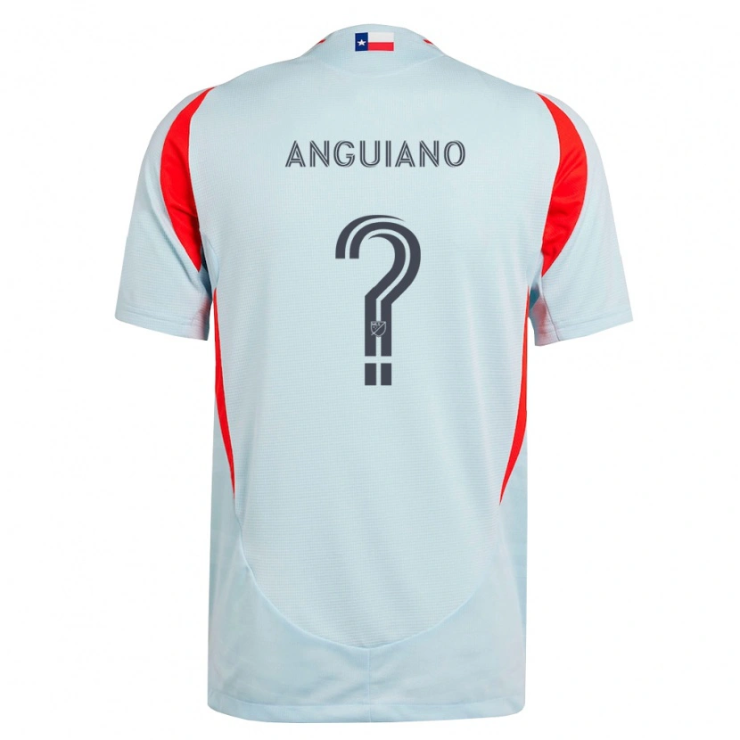 Danxen Kinder Adrian Anguiano #0 Dunkelgrau Weiß Rot Auswärtstrikot Trikot 2026/27 T-Shirt Schweiz