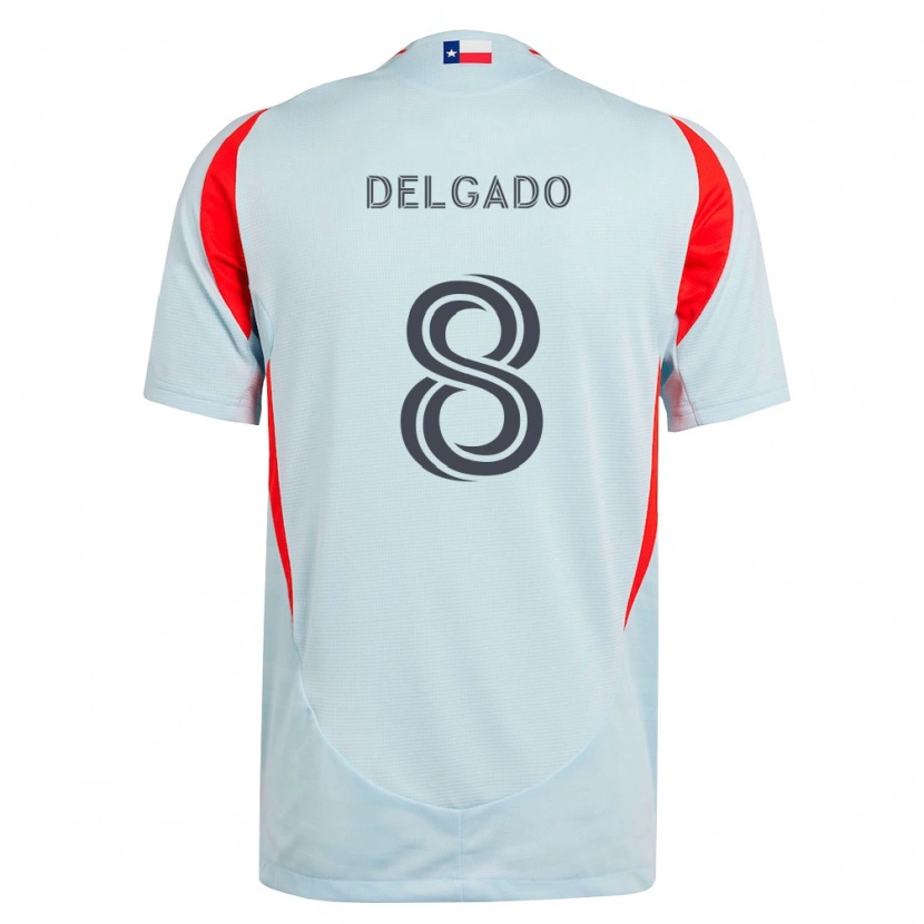 Danxen Kinder Patrickson Delgado #8 Dunkelgrau Weiß Rot Auswärtstrikot Trikot 2026/27 T-Shirt Schweiz