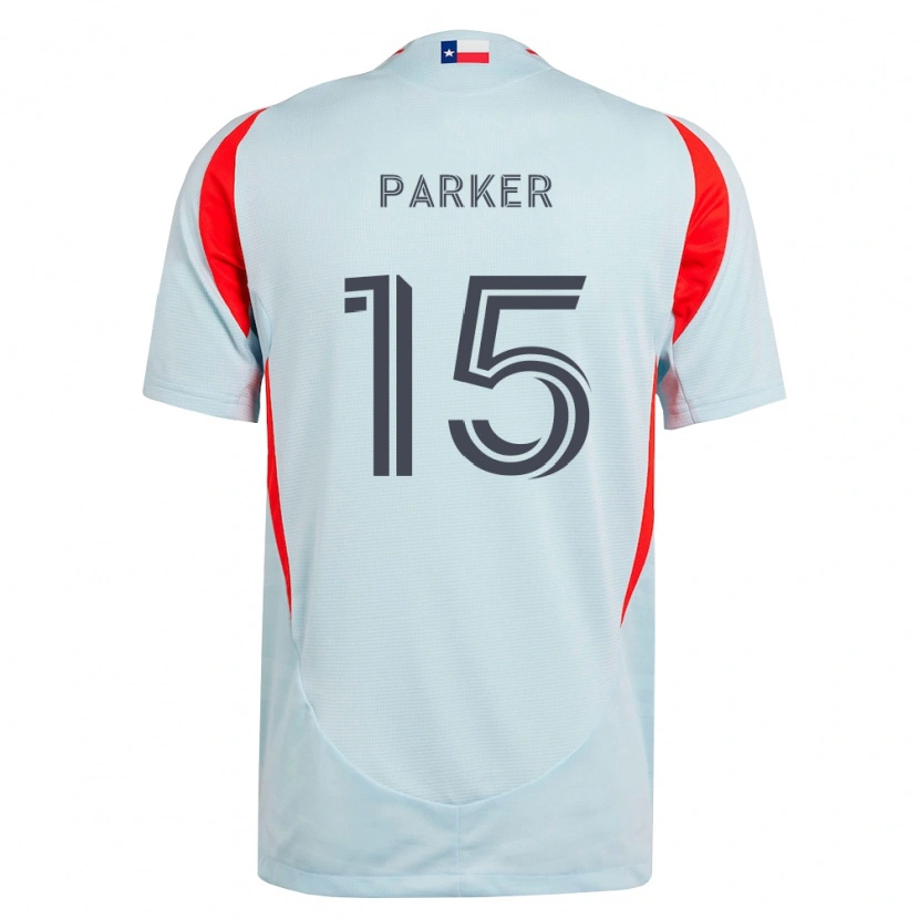 Danxen Kinder Isaiah Parker #15 Dunkelgrau Weiß Rot Auswärtstrikot Trikot 2026/27 T-Shirt Schweiz