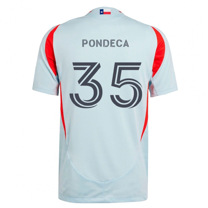 Danxen Kinder Tomas Pondeca #35 Dunkelgrau Weiß Rot Auswärtstrikot Trikot 2026/27 T-Shirt Schweiz
