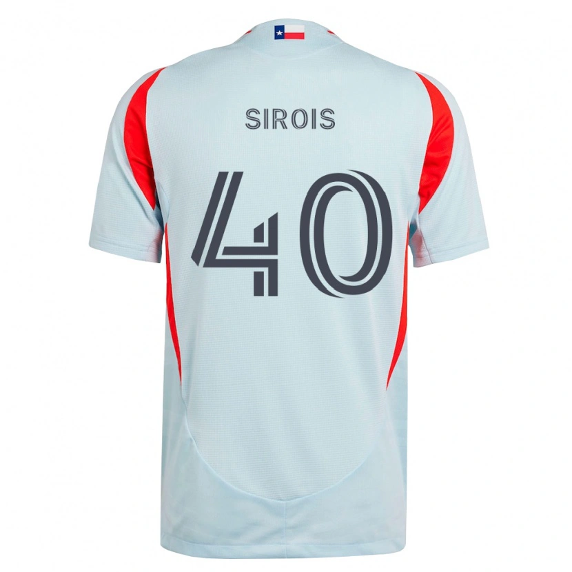 Danxen Kinder Jonathan Sirois #40 Dunkelgrau Weiß Rot Auswärtstrikot Trikot 2026/27 T-Shirt Schweiz